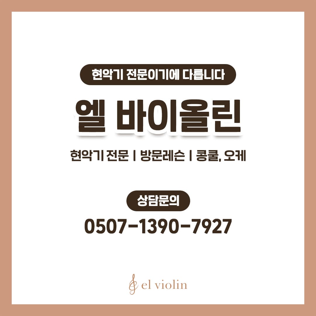 엘 바이올린 방문레슨 노원도봉지사 사진 1