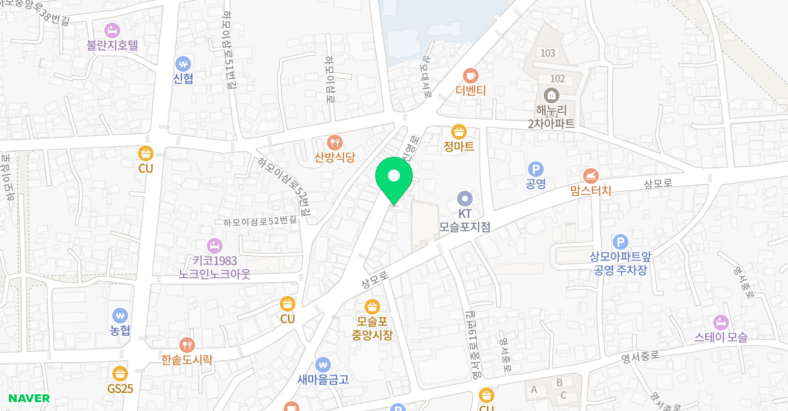 윤선생 영어학원 제주대정점 위치