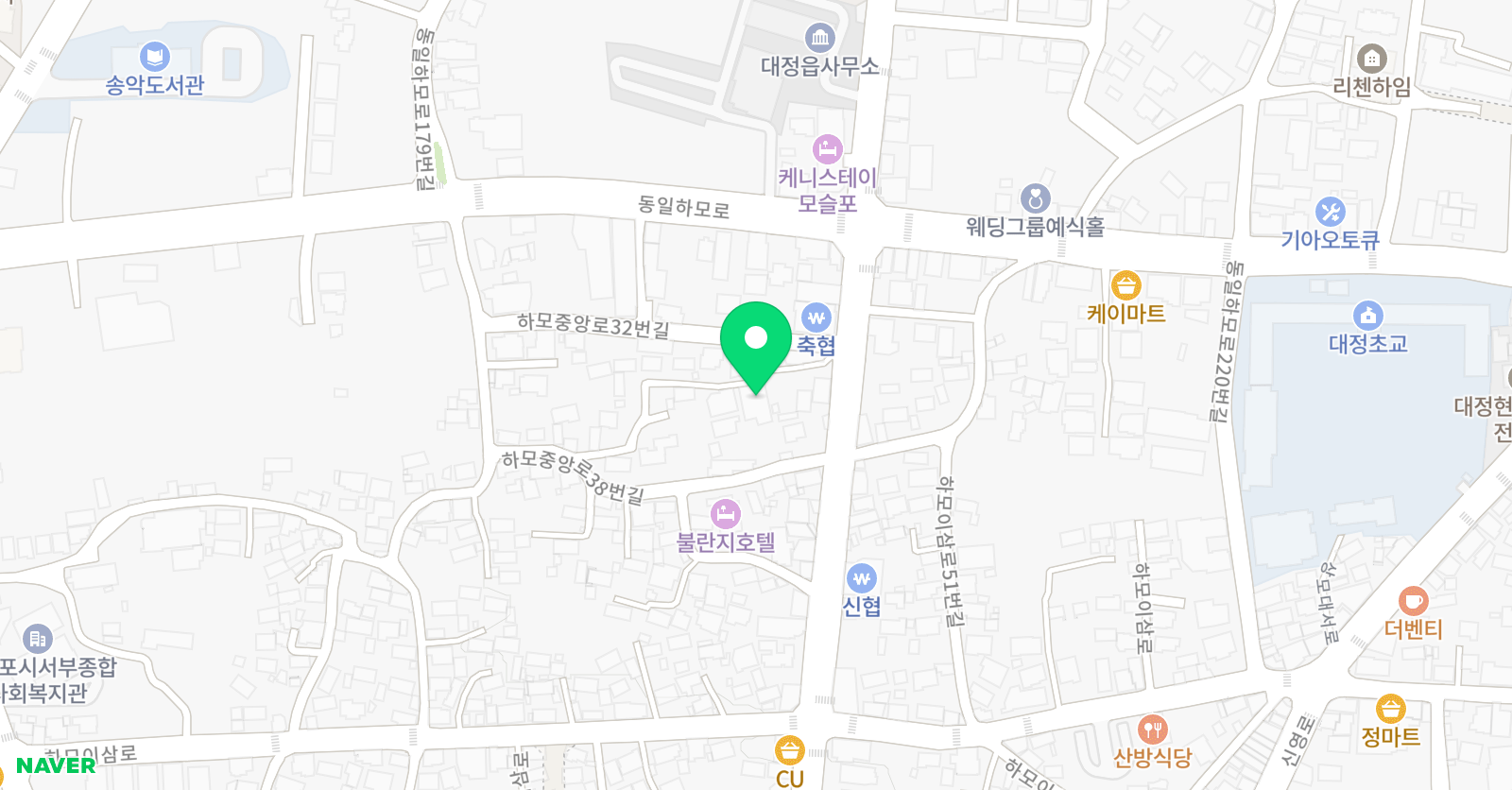 강무 태권도 위치