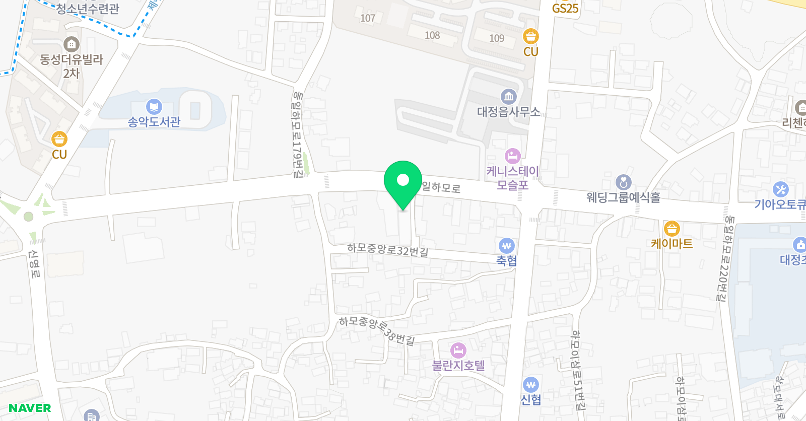 GnB 영어전문학원 대정캠퍼스 위치