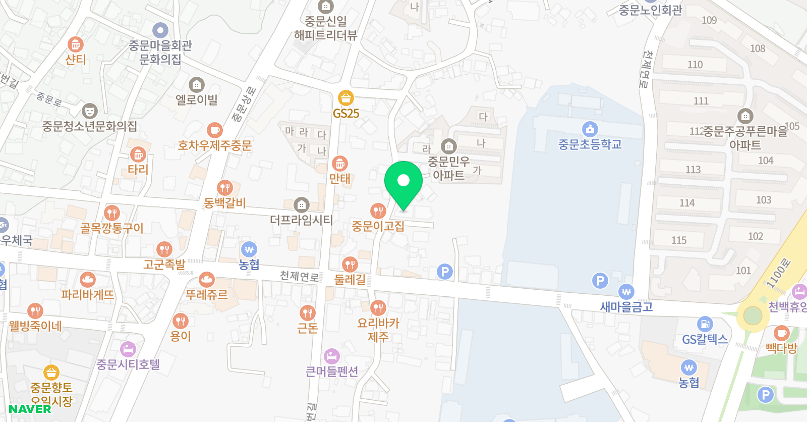 재능 스스로교실 서귀포중문 1호점 위치
