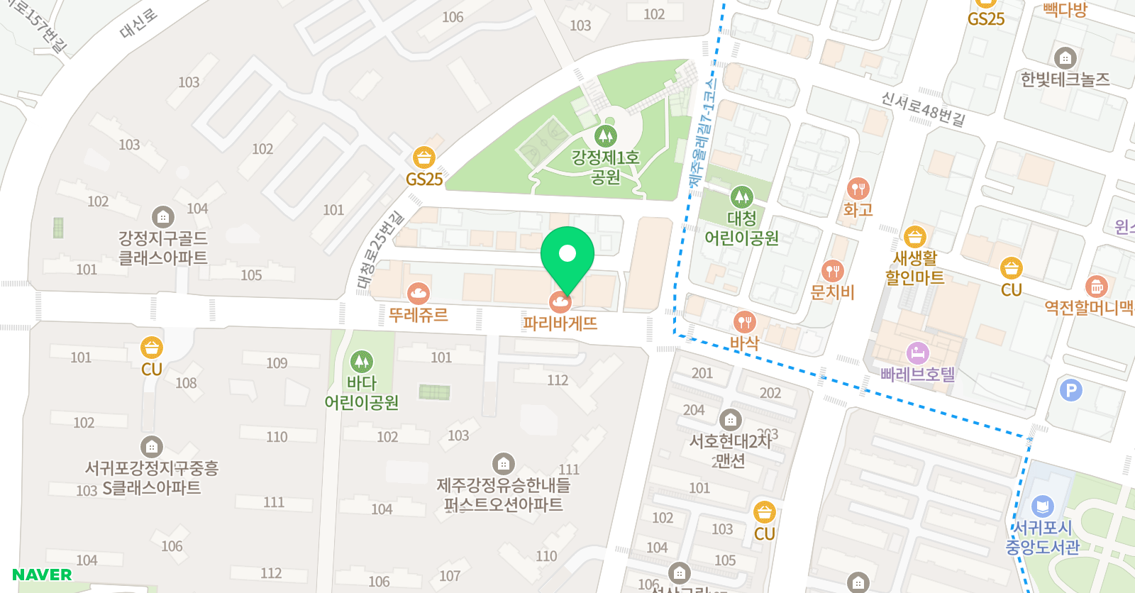 제니 잉글리쉬 강정캠퍼스 어학원 위치