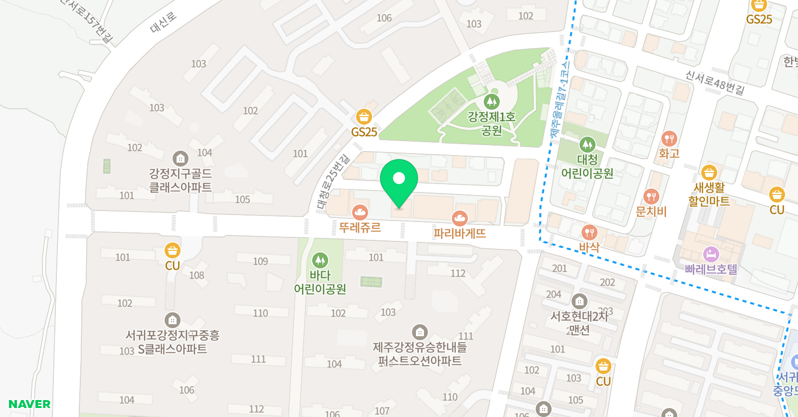 아이케어 어학원 강정캠퍼스 위치