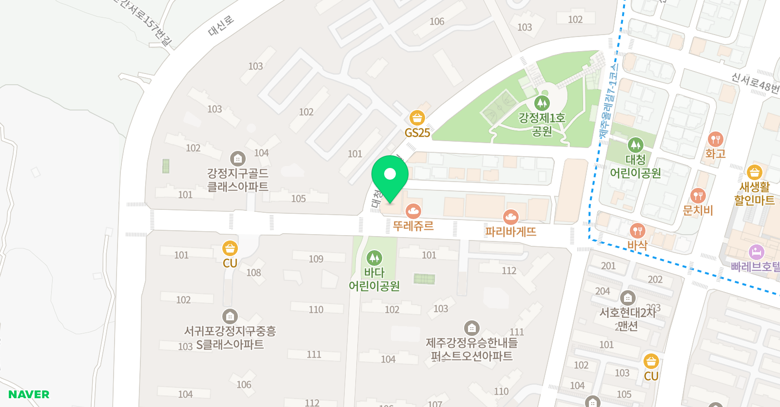 아름 국어논술학원 위치