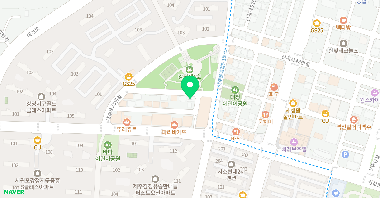 바다로간기린 미술학원 위치