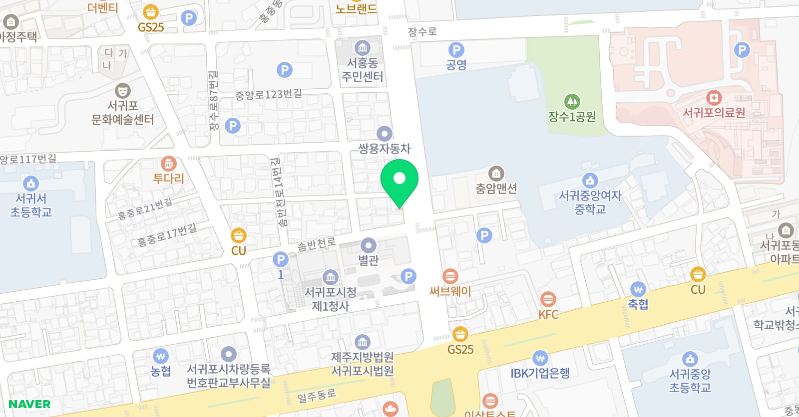 산책 국어논술 위치