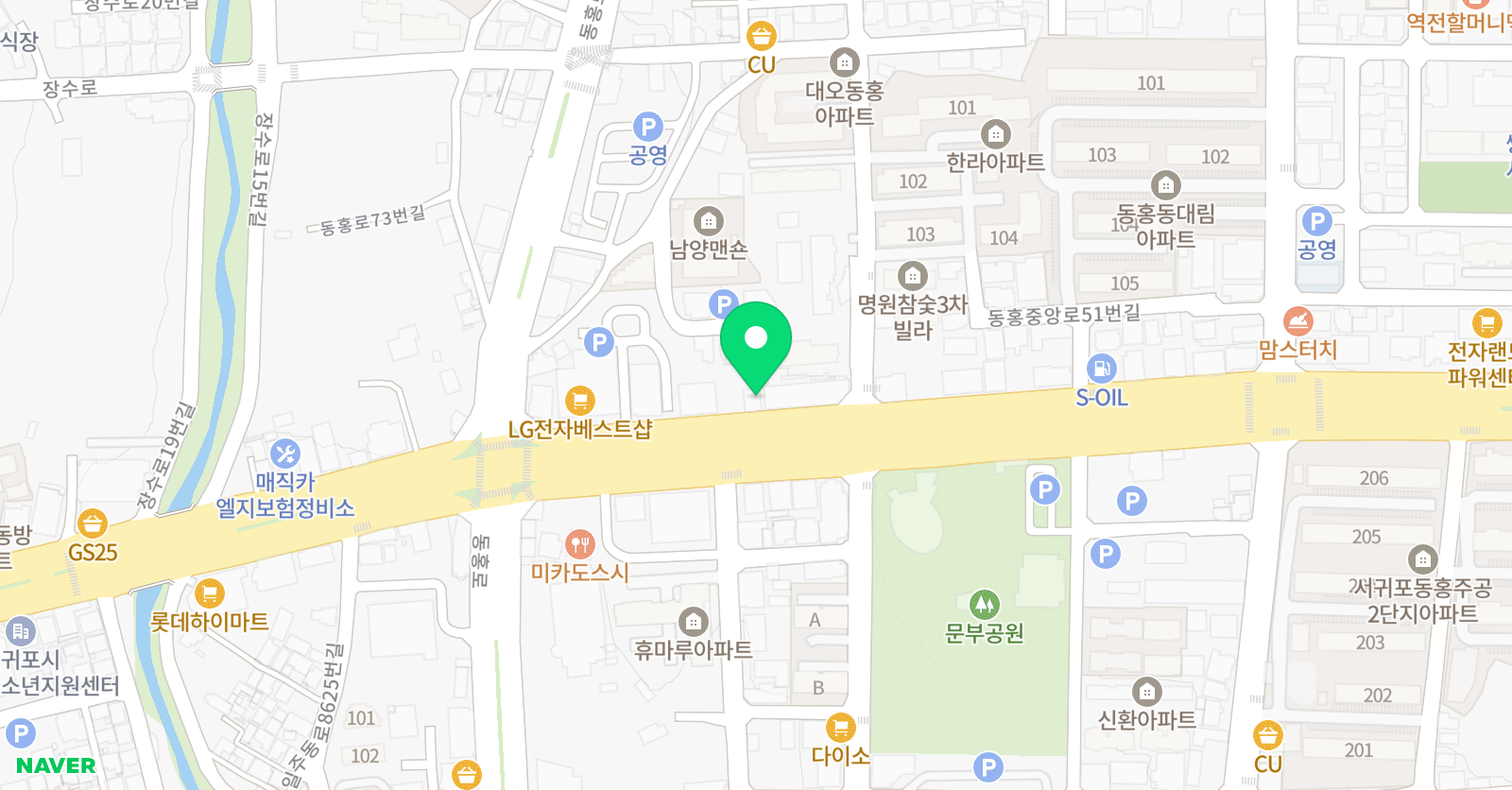 화가마을 미술학원 위치