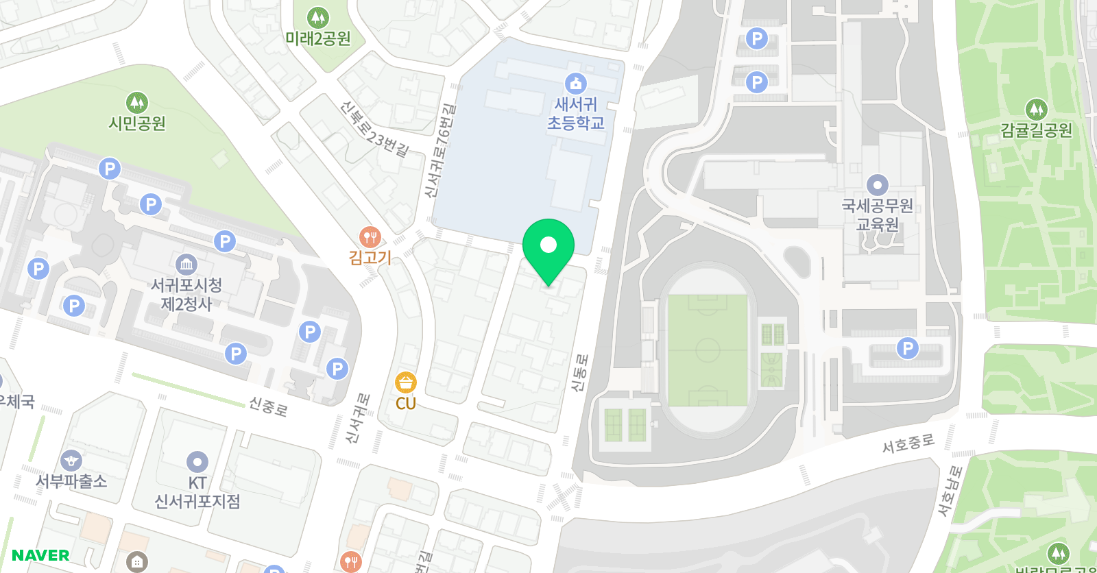 한우리 독서토론논술 새서귀홈교실 위치