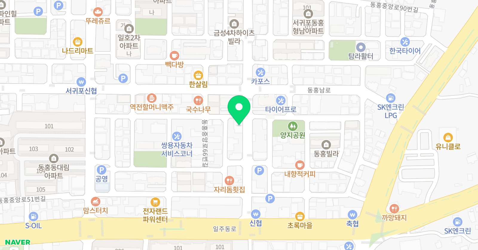 오성식 영어클럽 어학원 위치