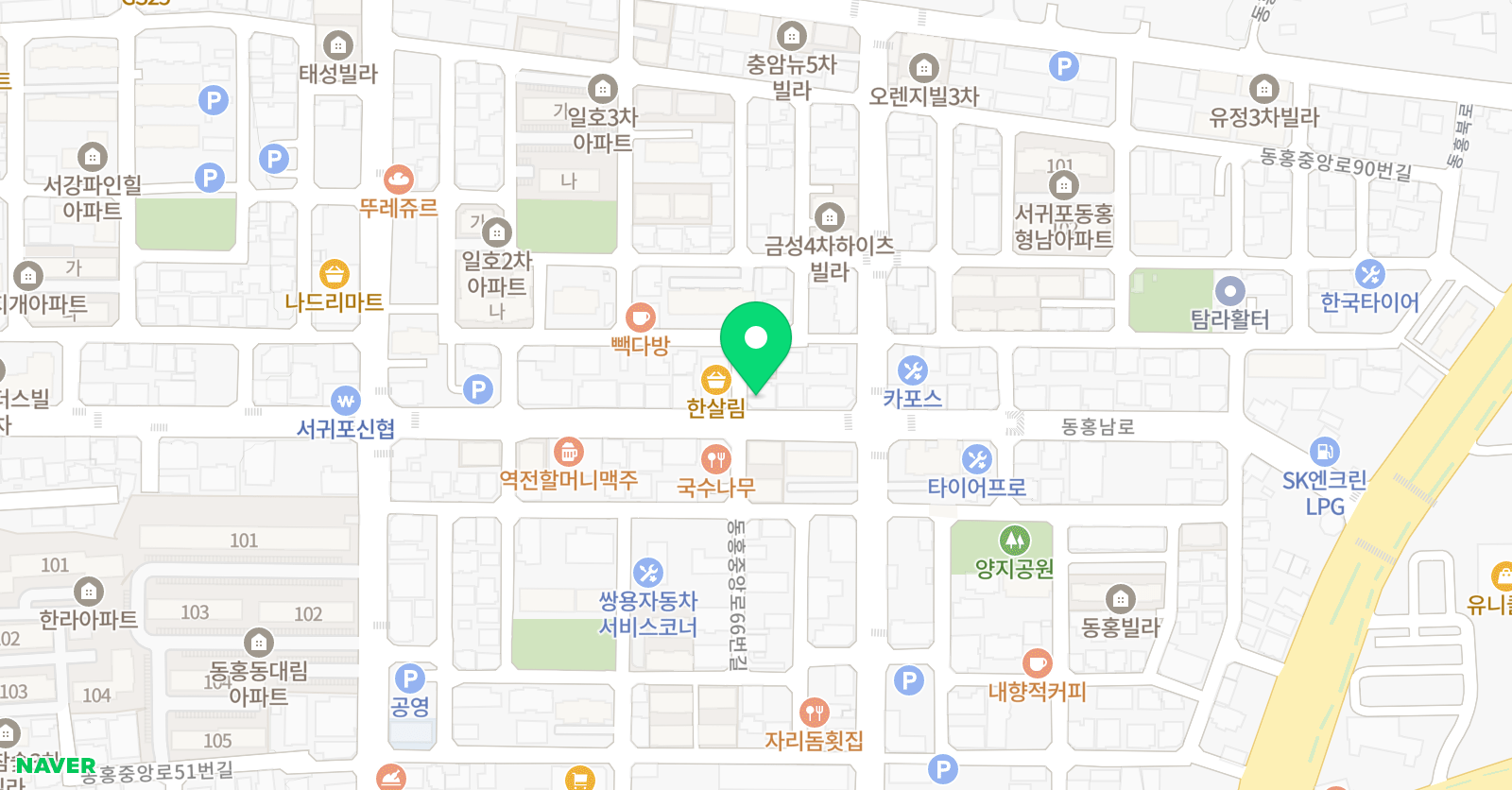 강의하는아이들 제주서귀포캠퍼스 위치