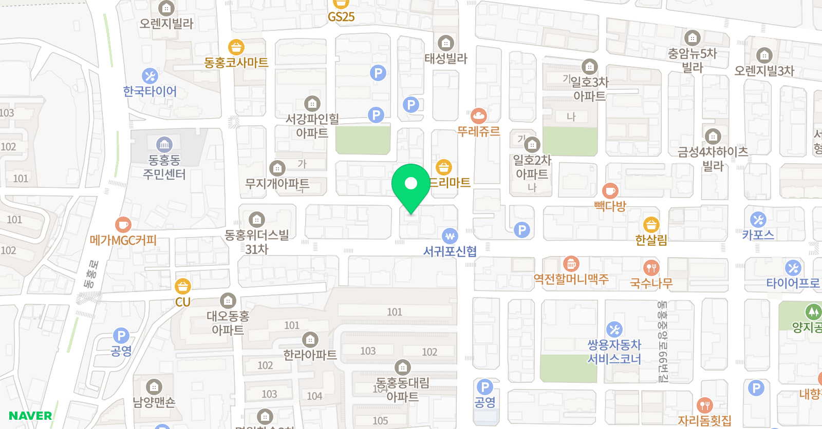 아소비 동홍학원 위치