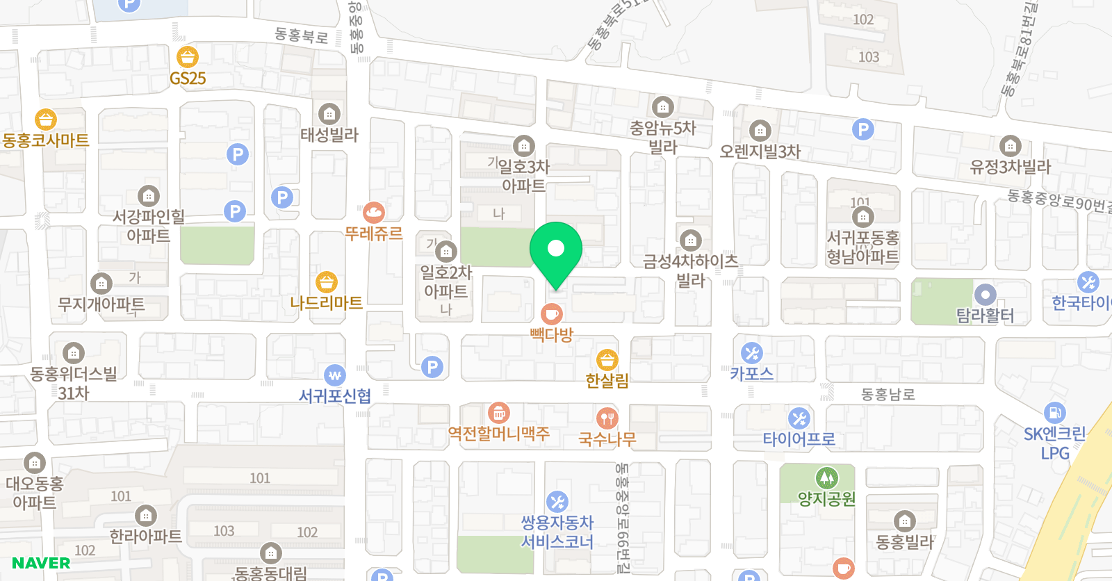 소리사랑 피아노학원 위치