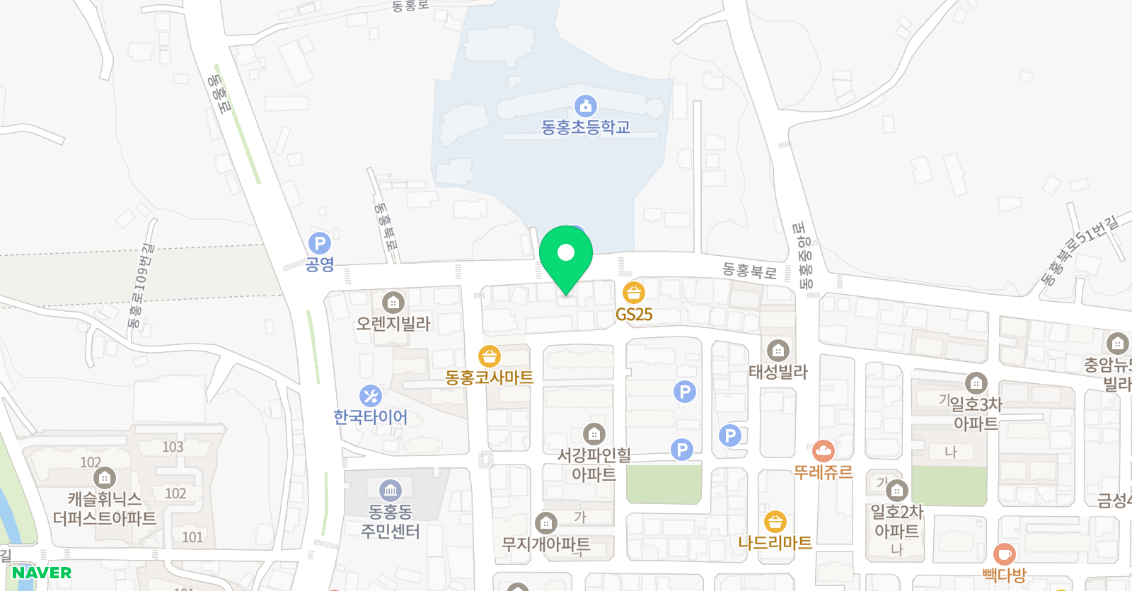 튼튼 영어마스터클럽 서귀포 어학원 위치
