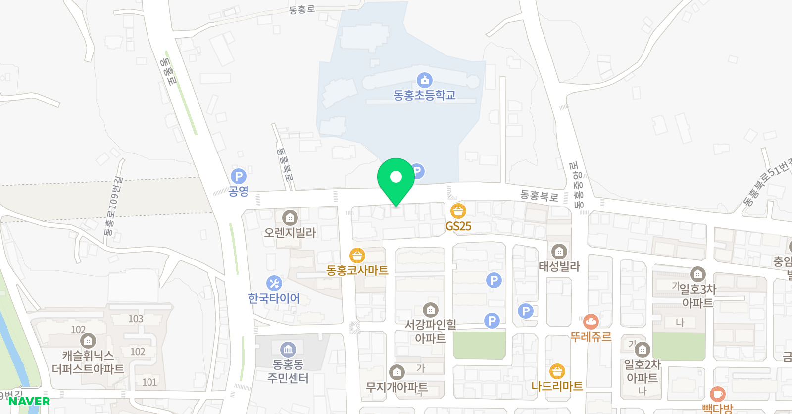 연세성원 태권도&키롱유아체육 위치