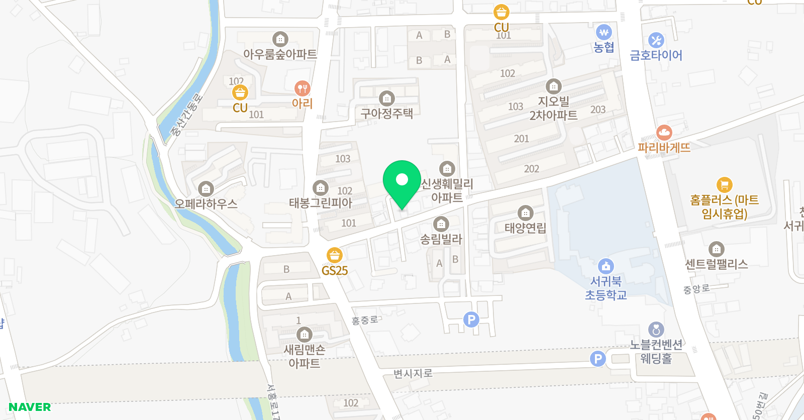 비젼 학원 위치