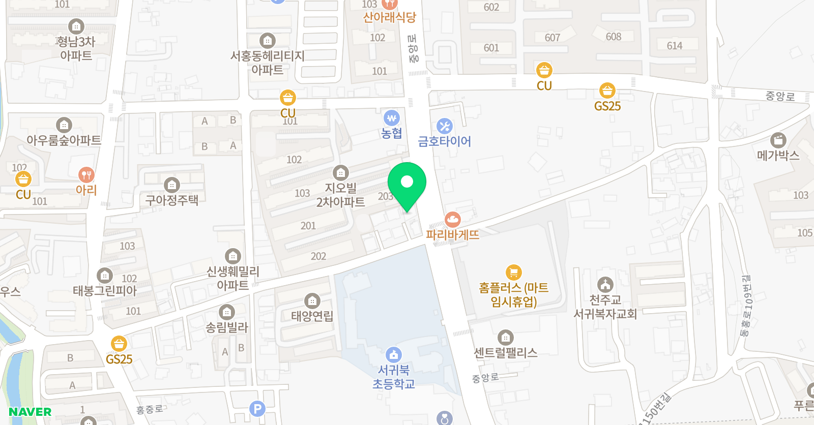 소리샘 음악학원 위치