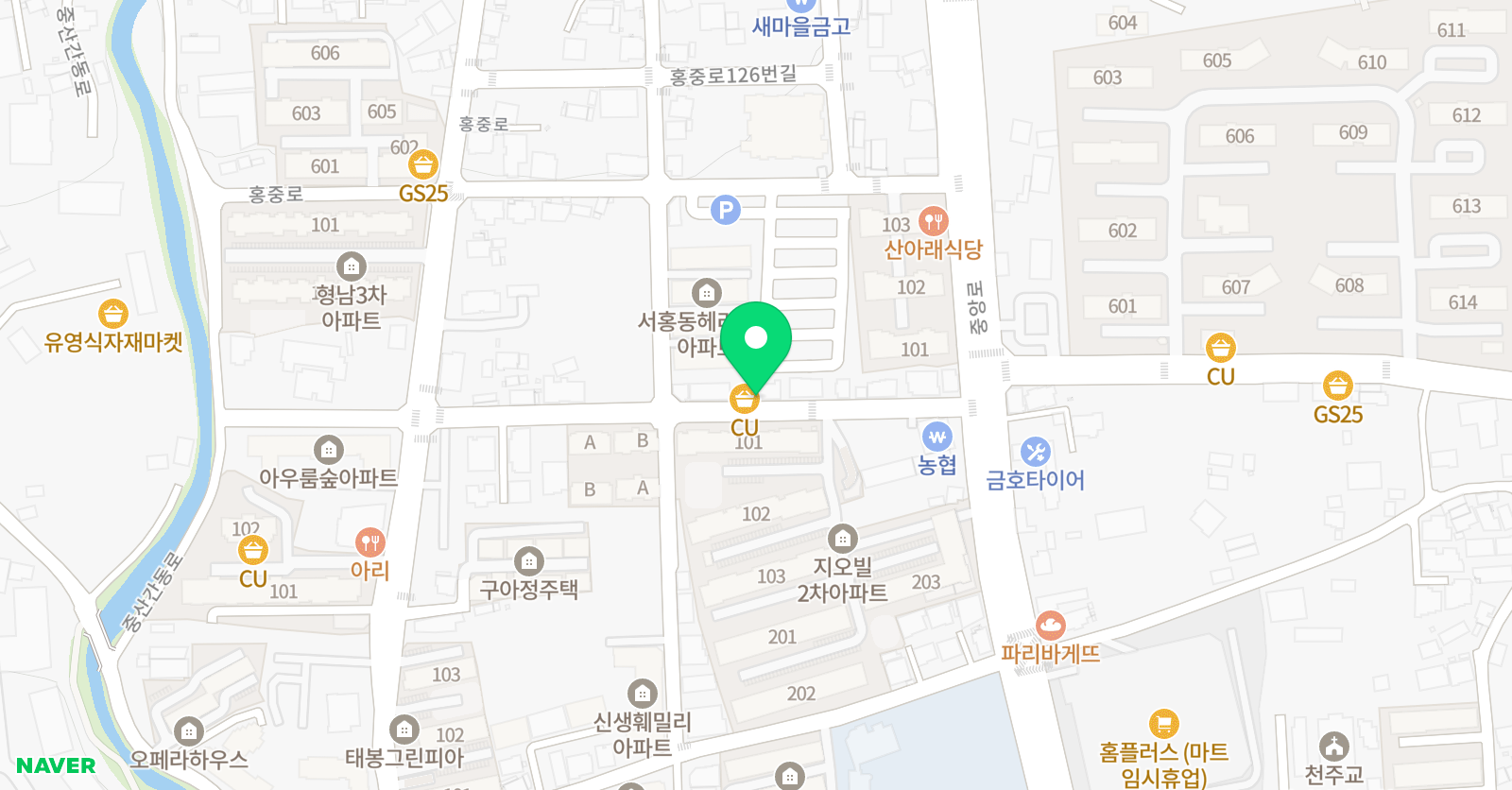 우리말해 아이누리 학원 위치