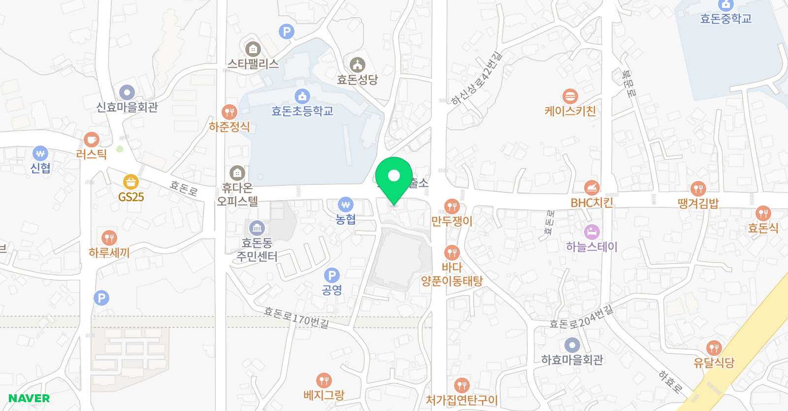 음표와쉼표 음악학원 위치