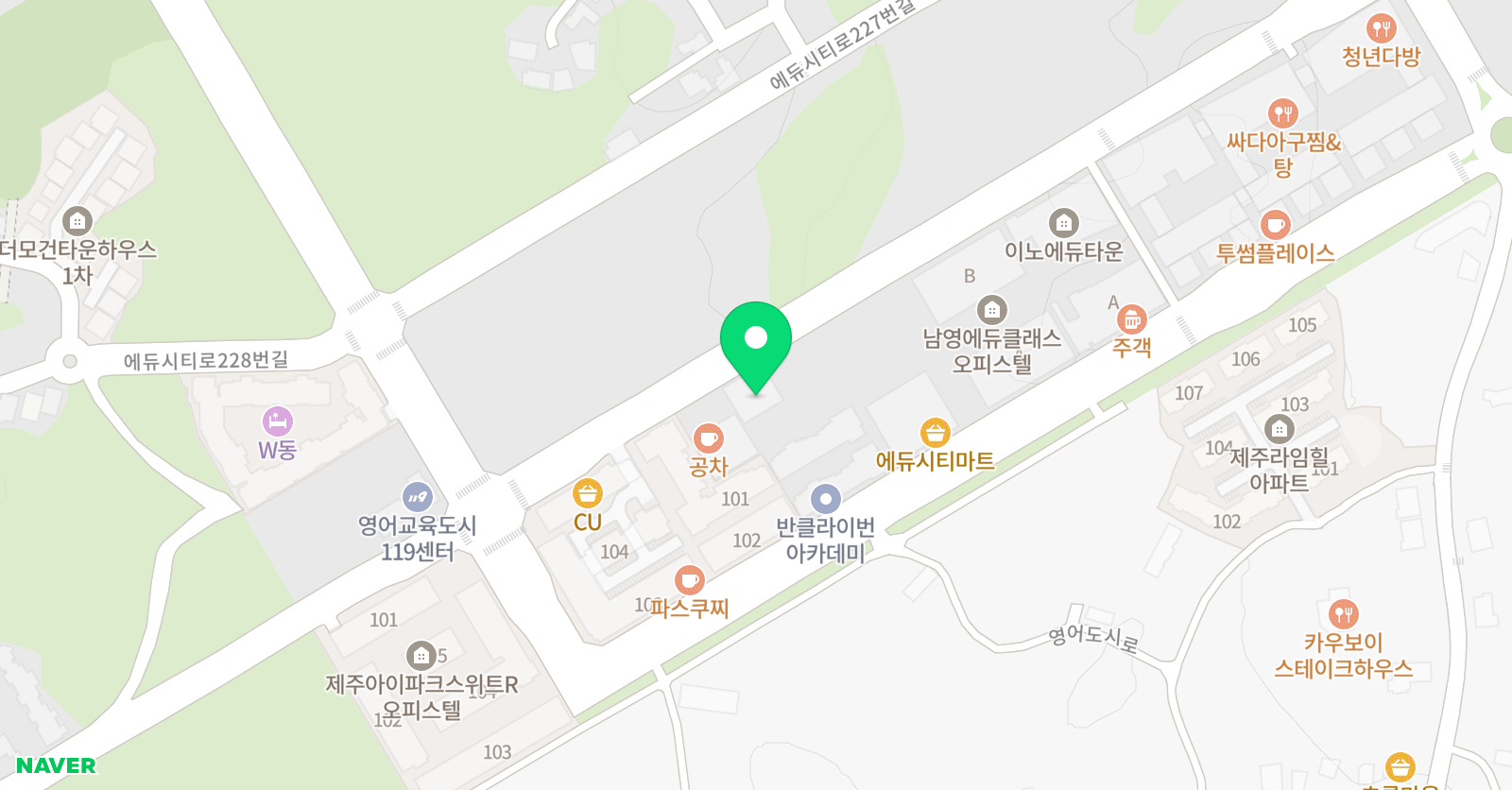 제주성동FC인터내셔널 위치