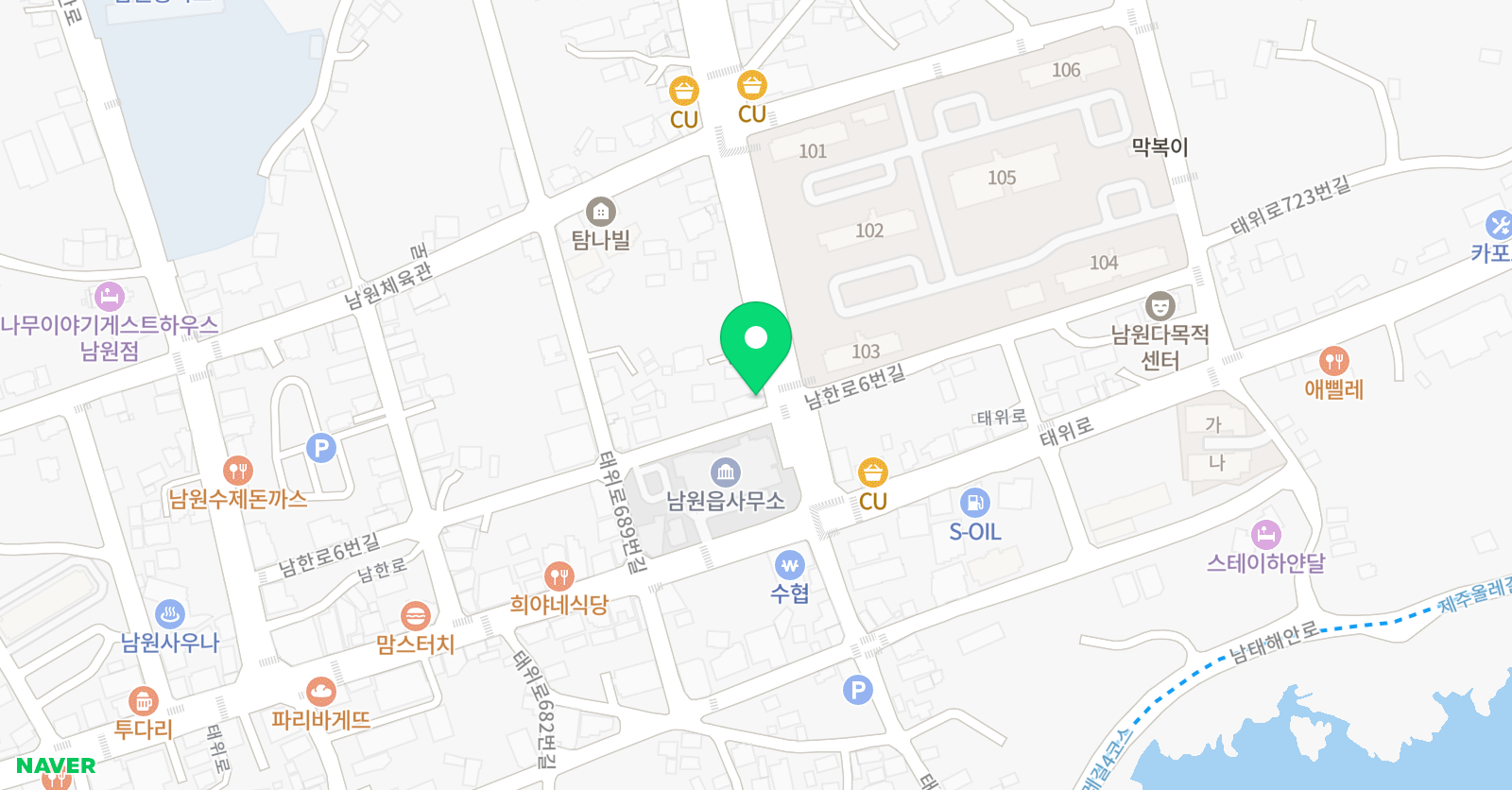 드럼공간 음악학원 남원점 위치