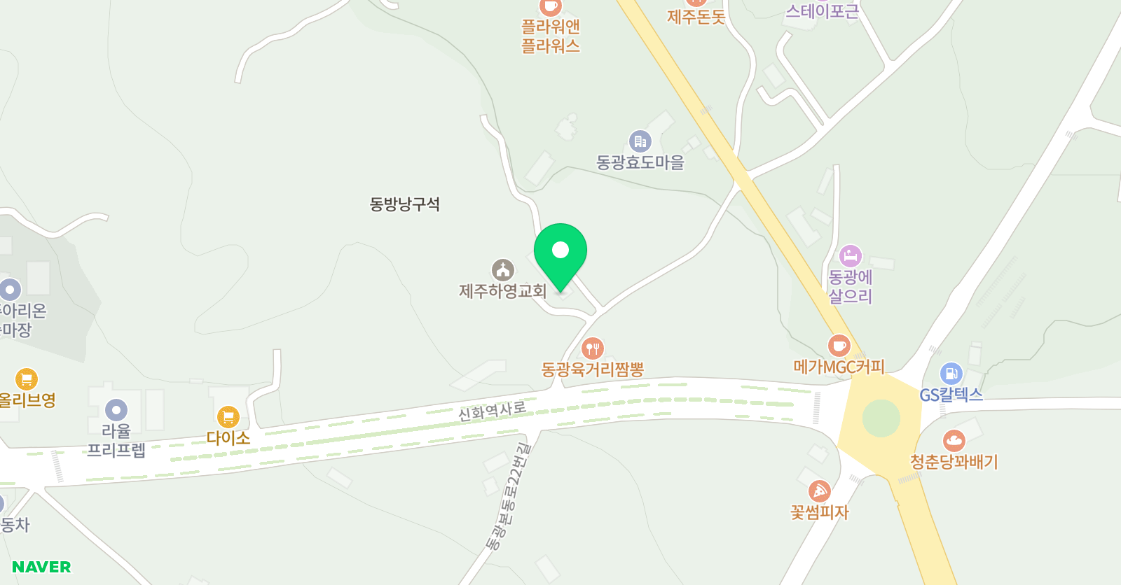 케이앤디 수영장 제주영어교육도시점 위치