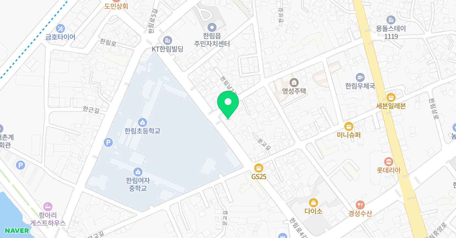 잉글리시아이 한림 수학학원 위치