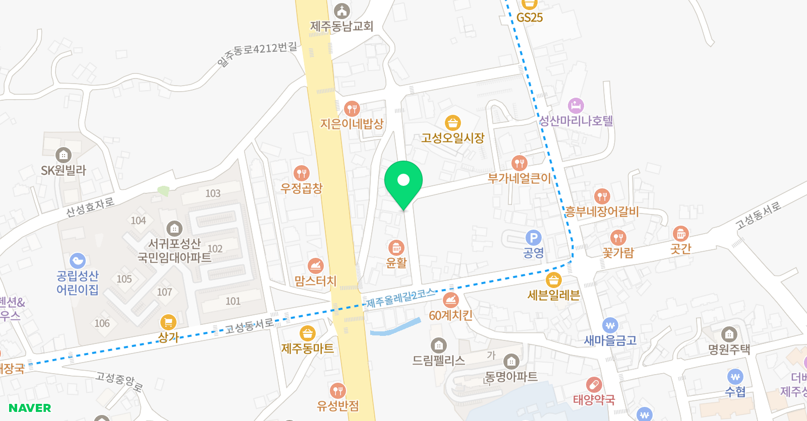 태권도 예광호랑이 위치