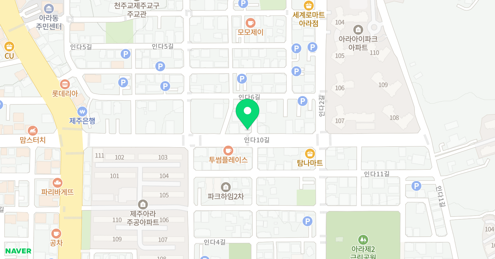 품 태권도 위치