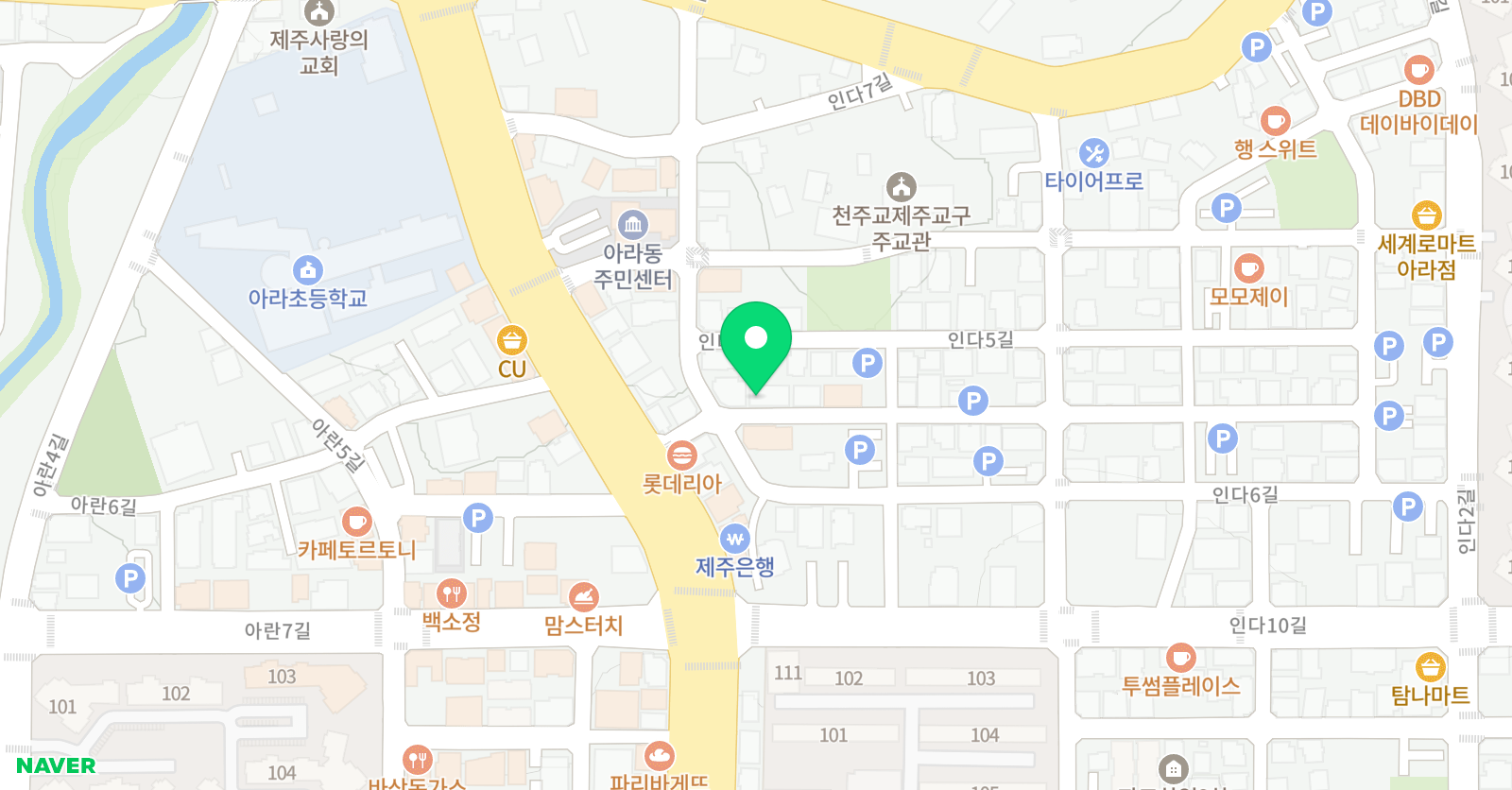 all바른 수학학원 위치