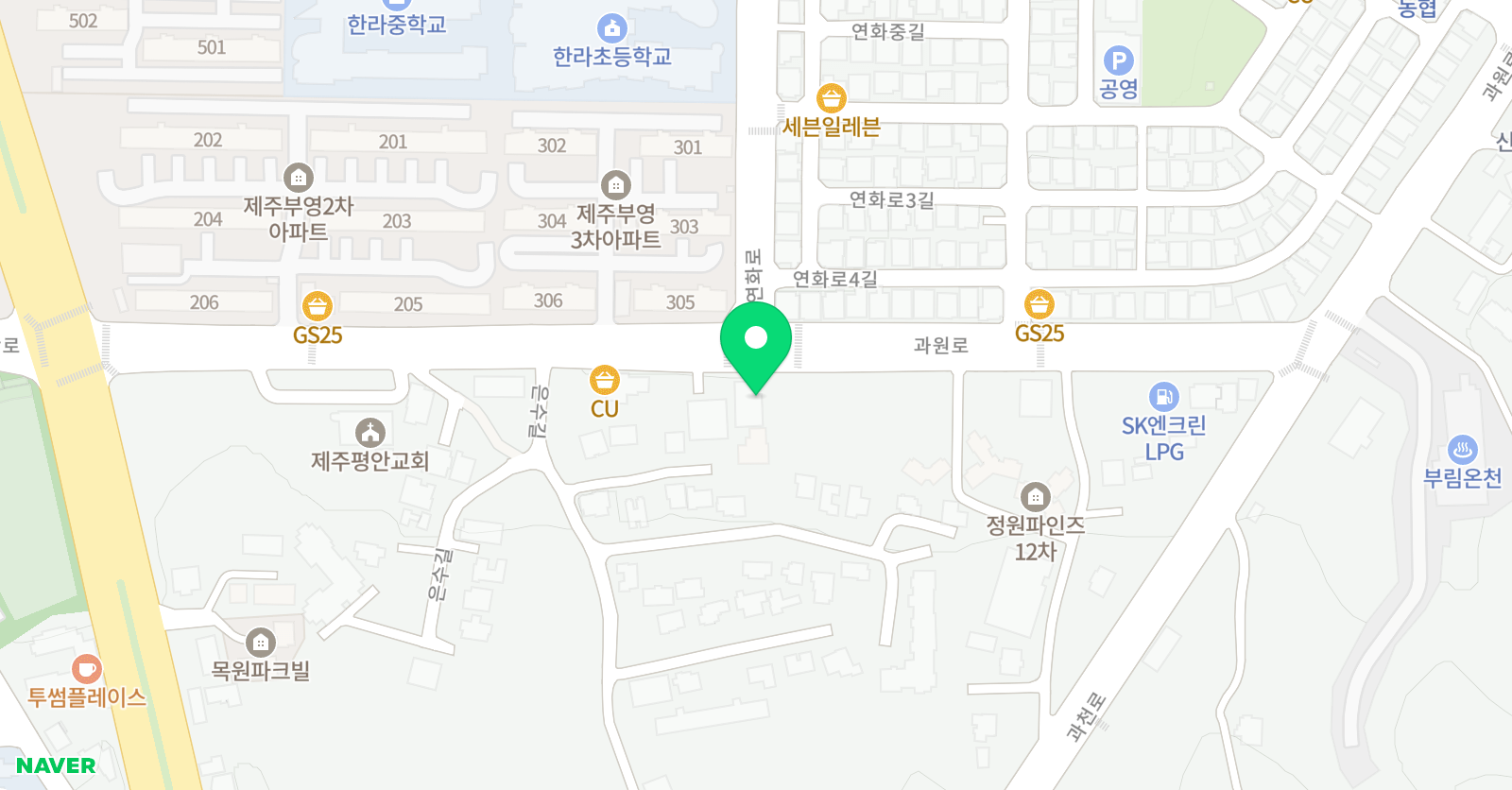 THE 조은 태권도 연동점 위치