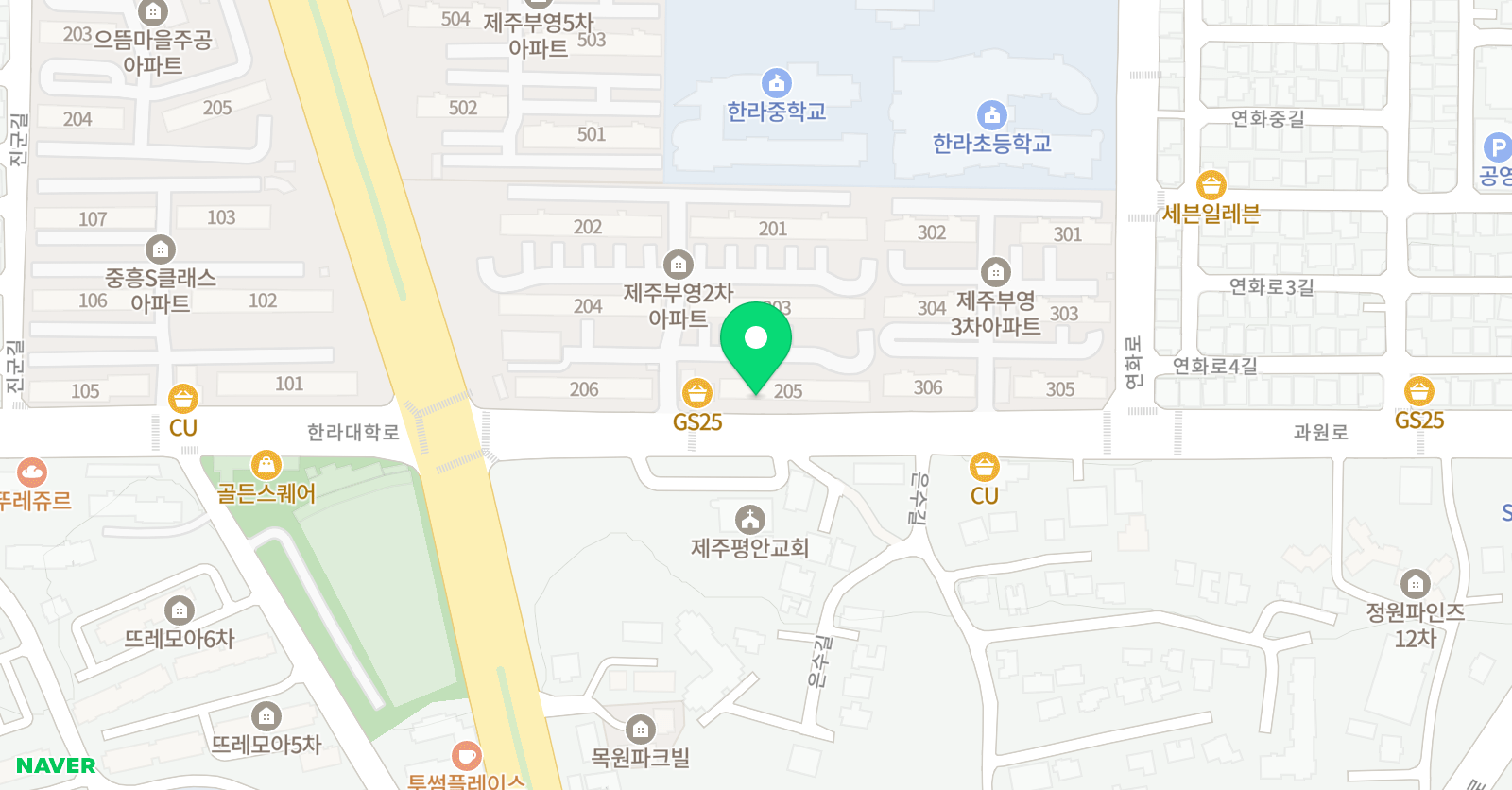 스마트해법 영어 연동부영교실점 위치
