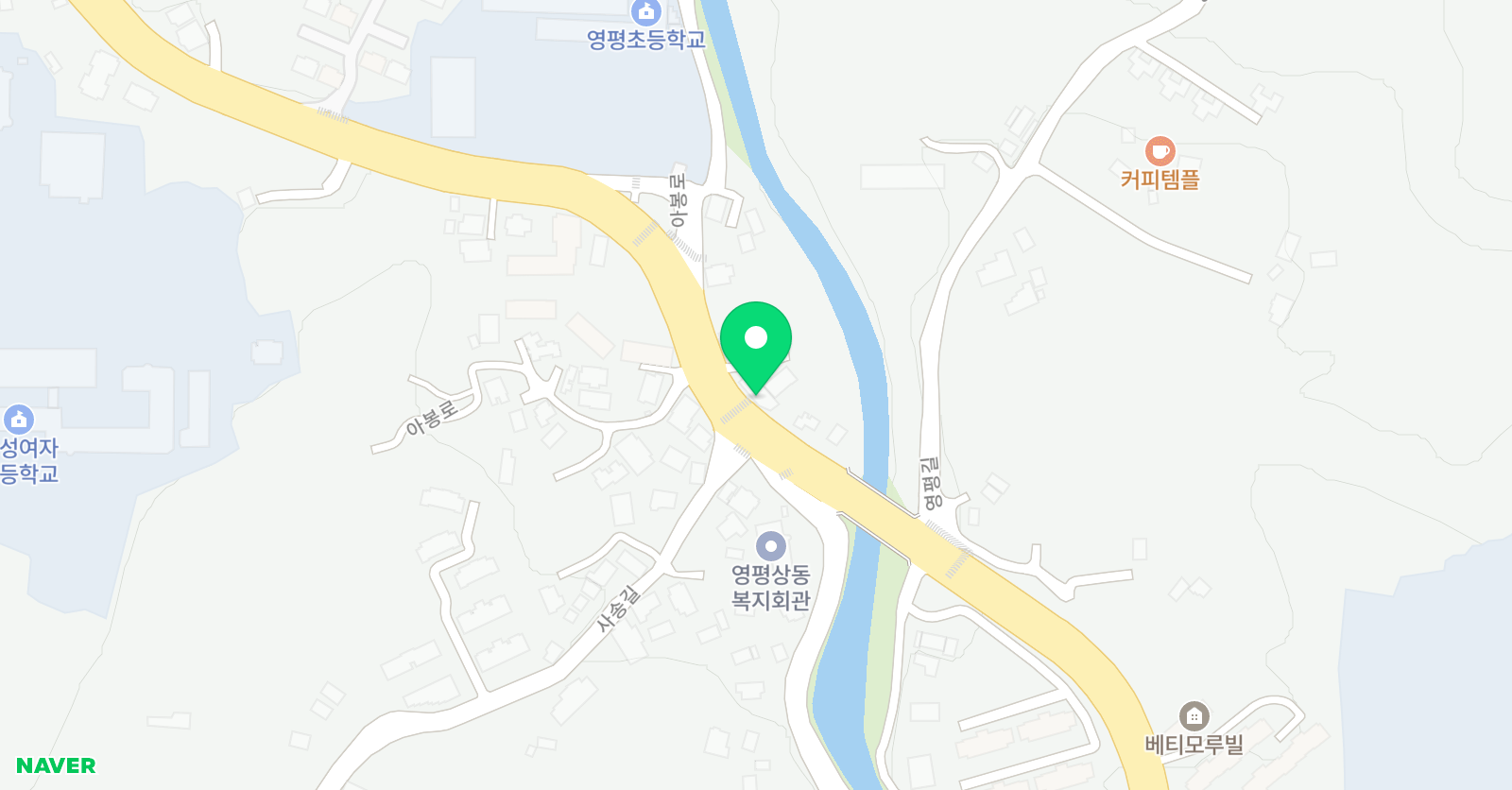 오늘그린미술공방 학원 위치
