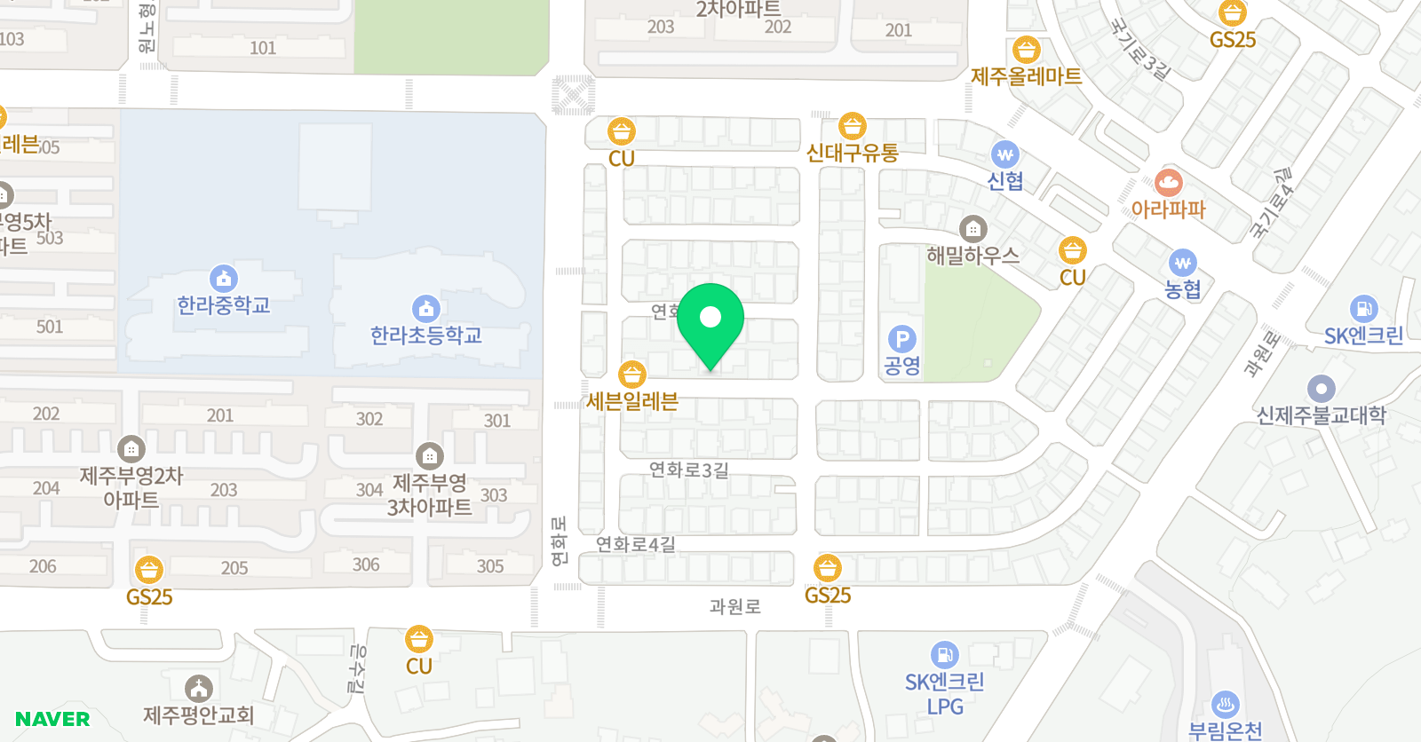 참풀 수학학원 위치