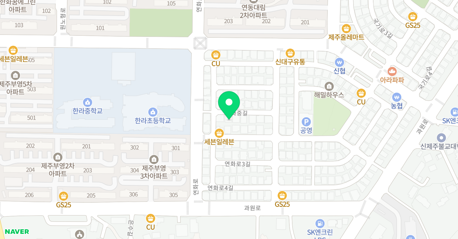 건반위의세상 음악학원 위치