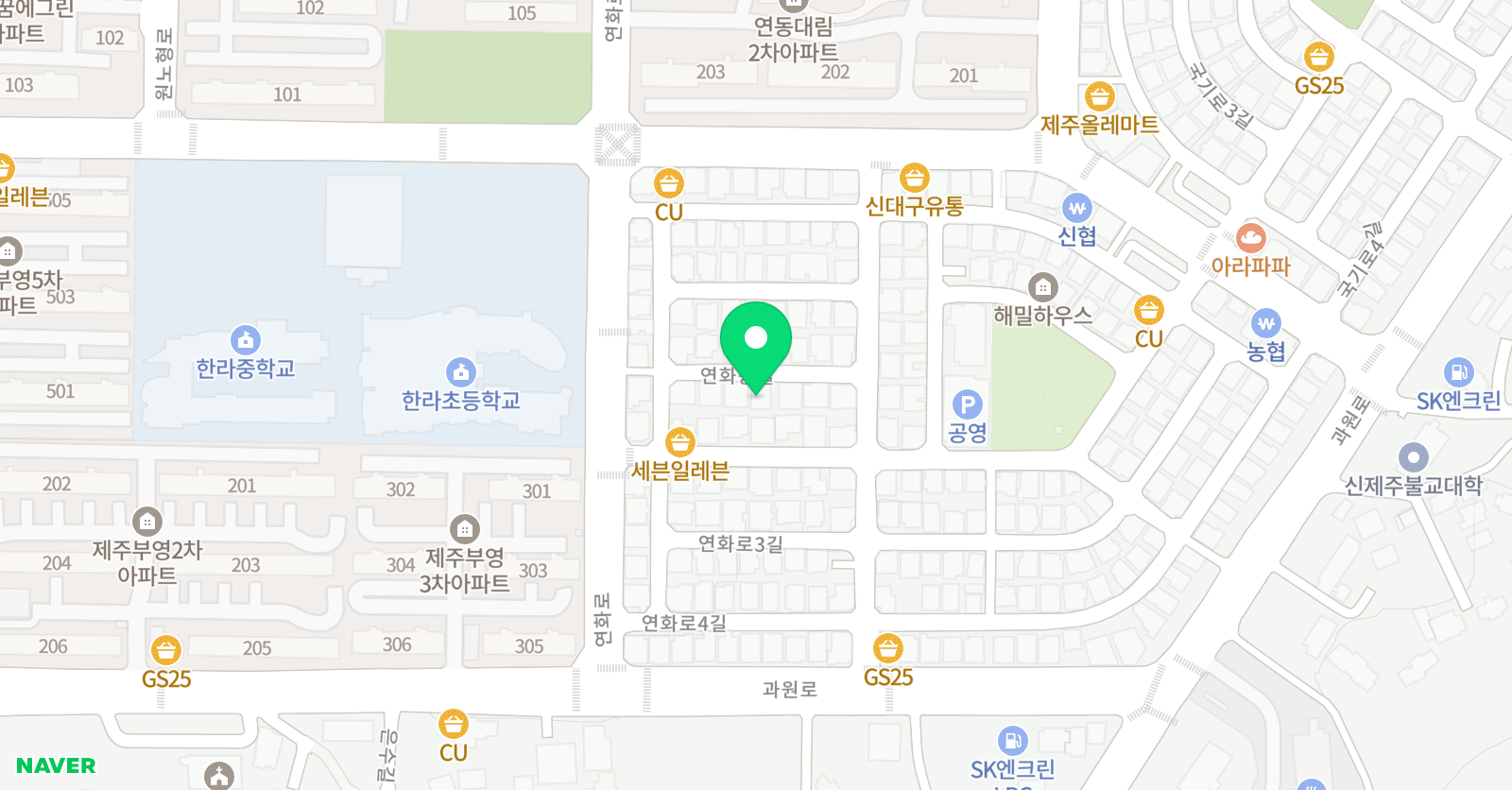 책통클럽 제주한라1센터 위치