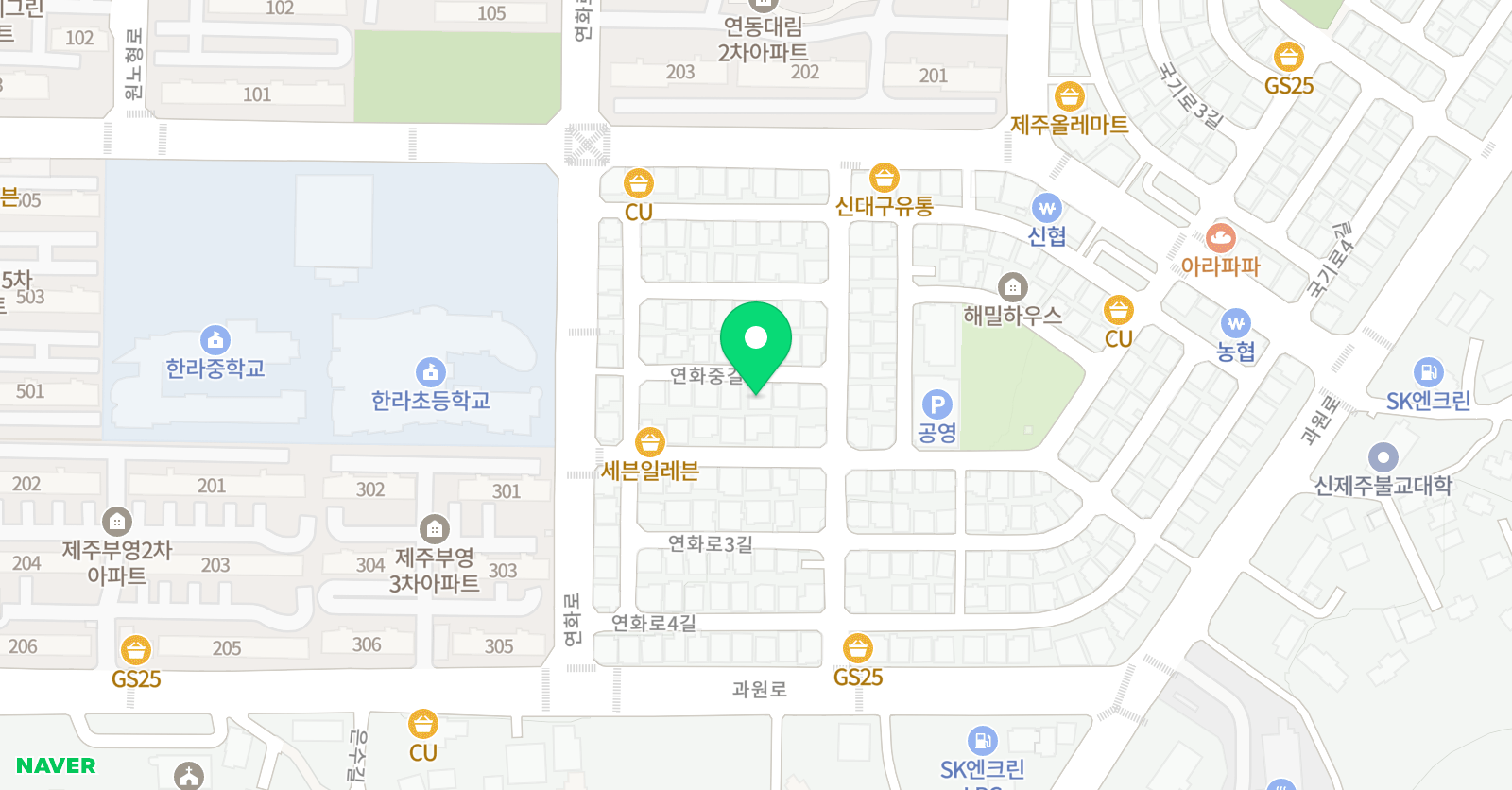 기탄 사고력교실 한라초점 위치