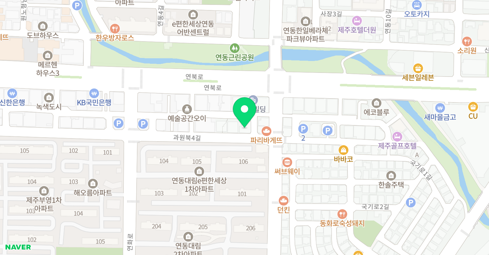 기바란교육학원 위치