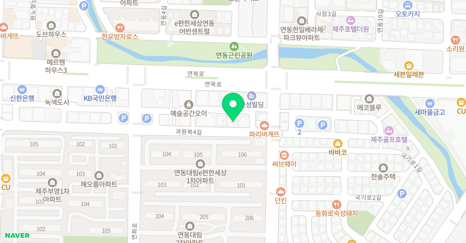 영어종결센터 연동학원 위치