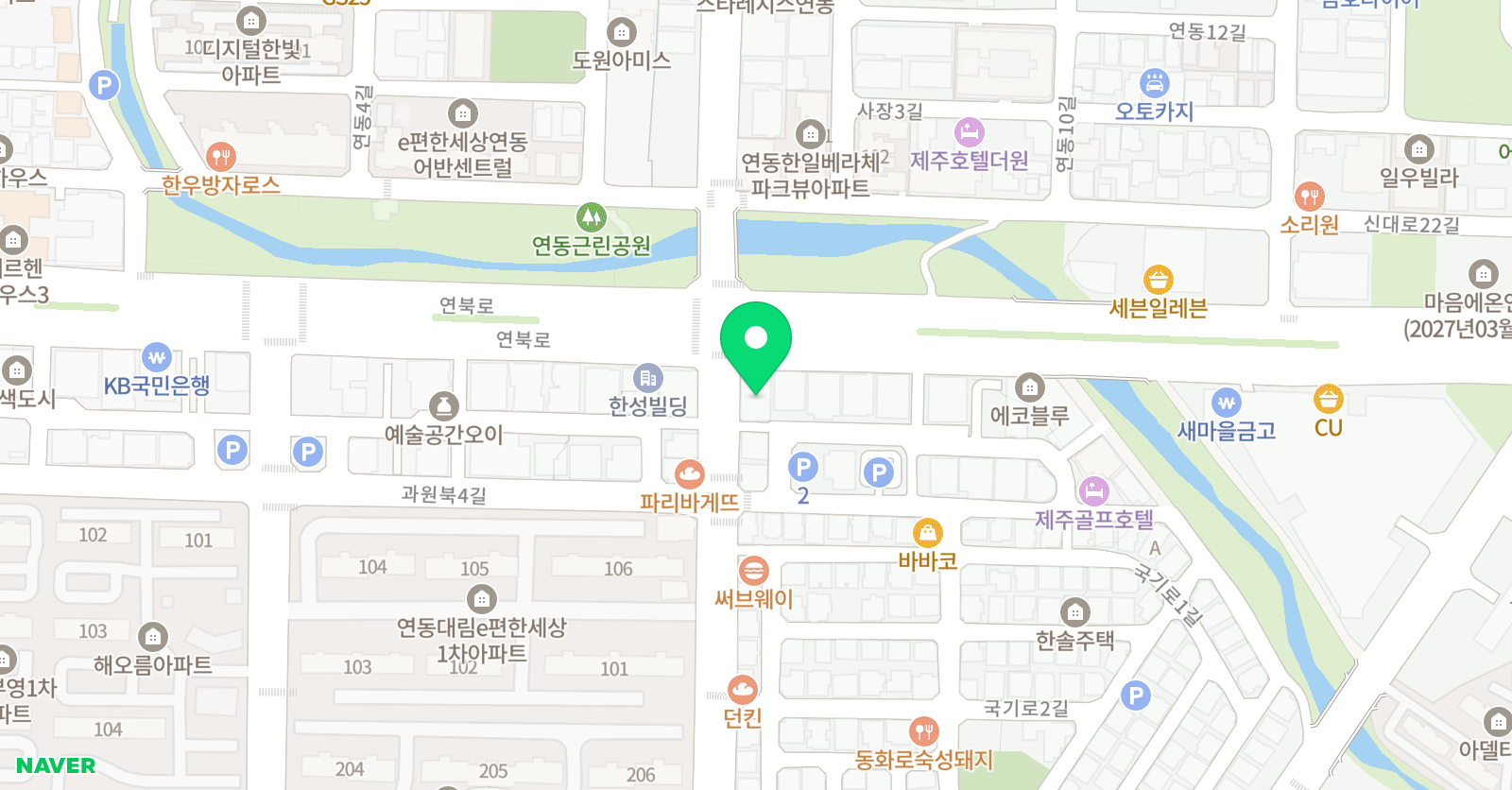 파이수학학원 연동점 위치