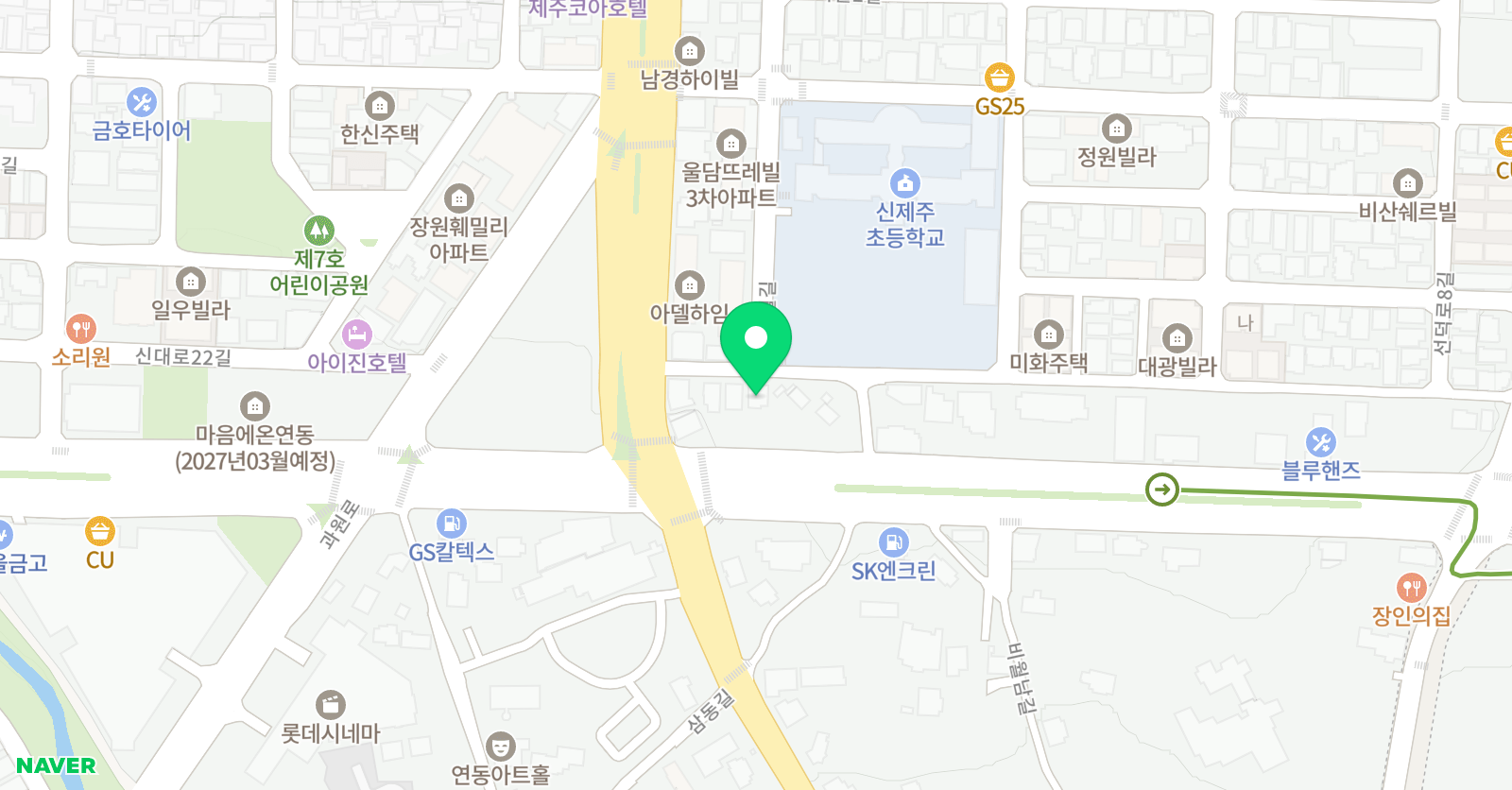 푸르넷공부방 수학과학점 위치