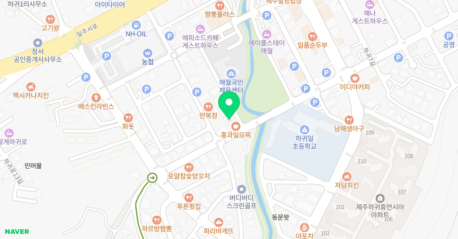 빨간펜수학의달인 제주하귀점 위치