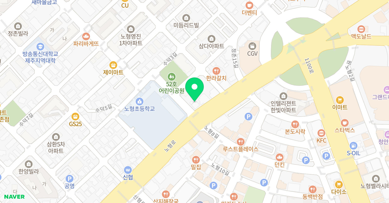 초록별 미술학원 위치