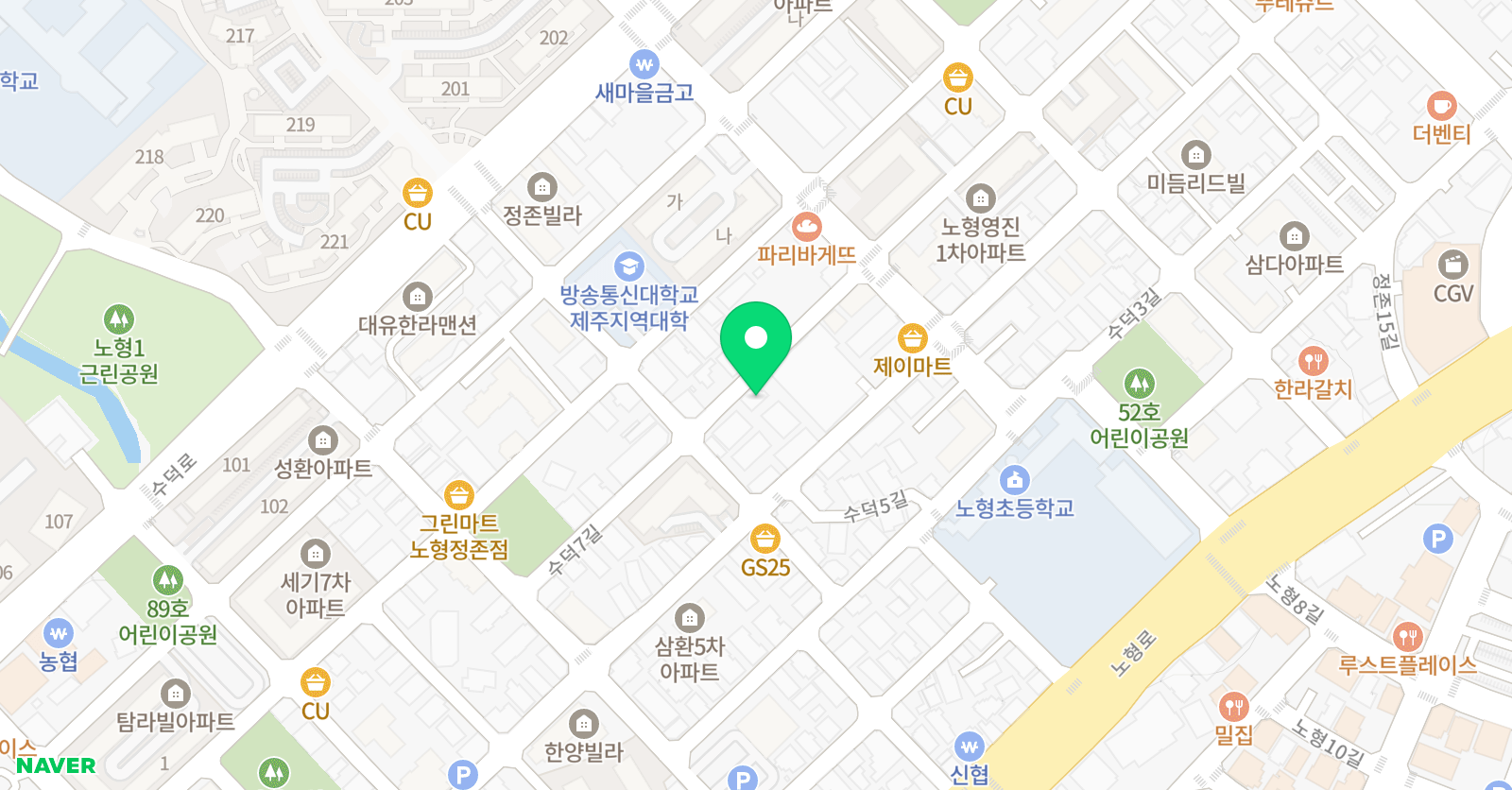 기탄 사고력교실 제주슬엔영 학원 위치