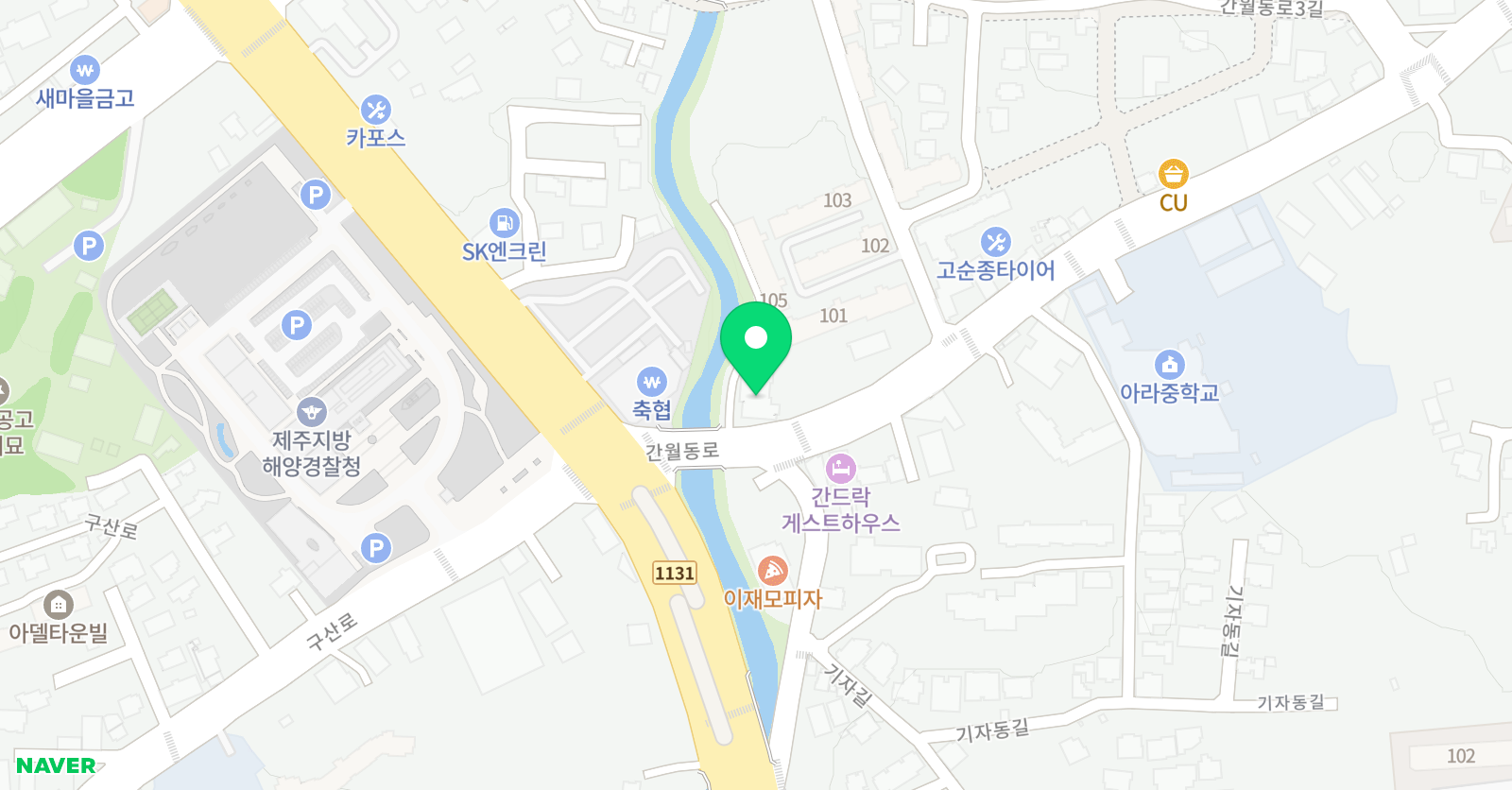 AJ 스포츠센터 위치