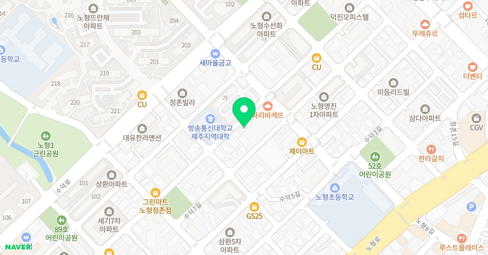 짱 수학전문학원 위치