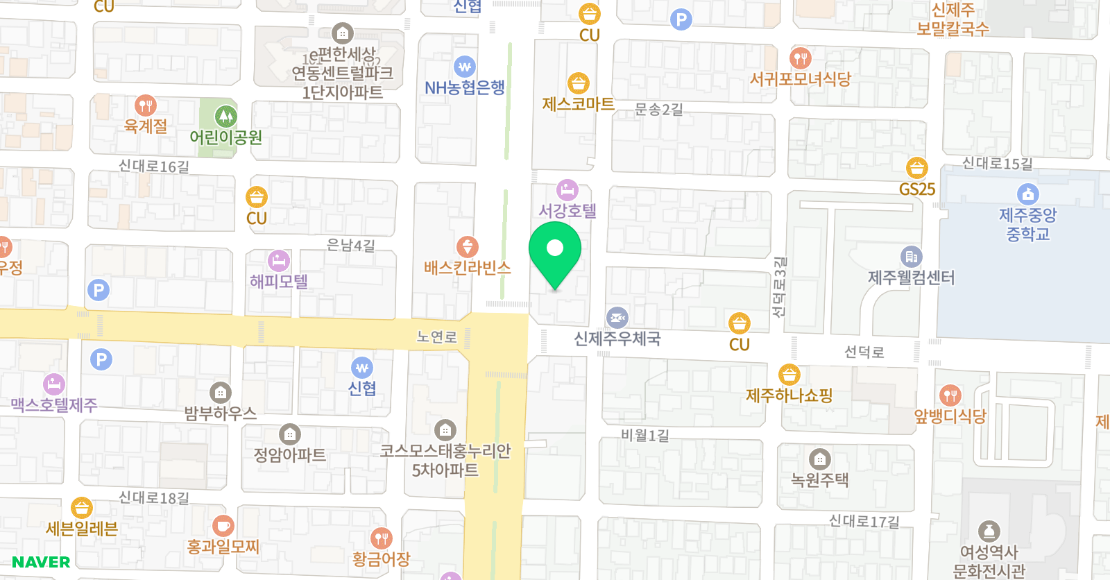 한국파워 점핑줄넘기 신제주점 위치