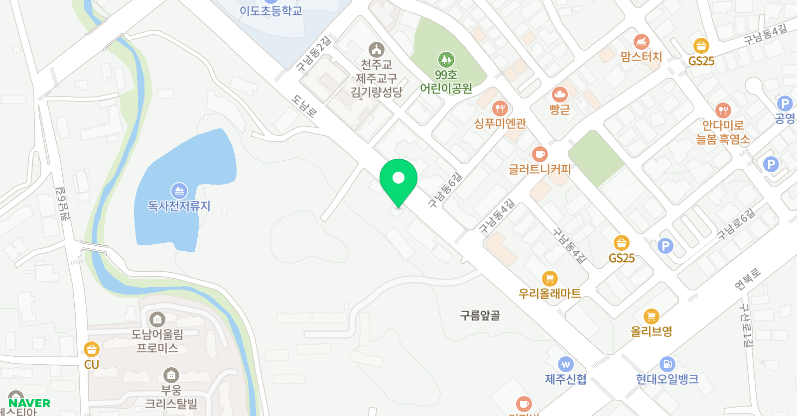 야마하 음악교실 제주이도2타운센터 위치