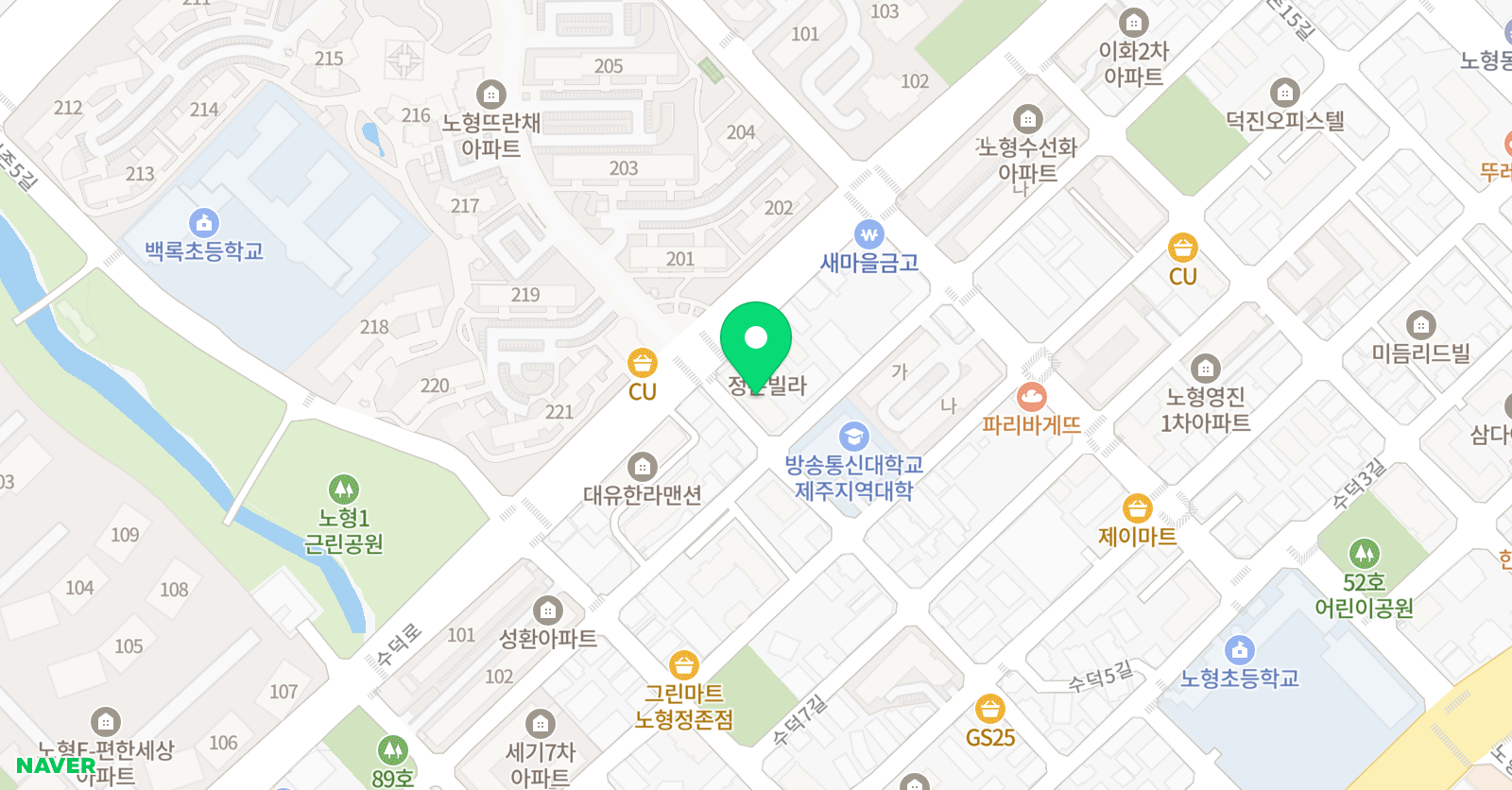 백록 KMO아카데미 위치