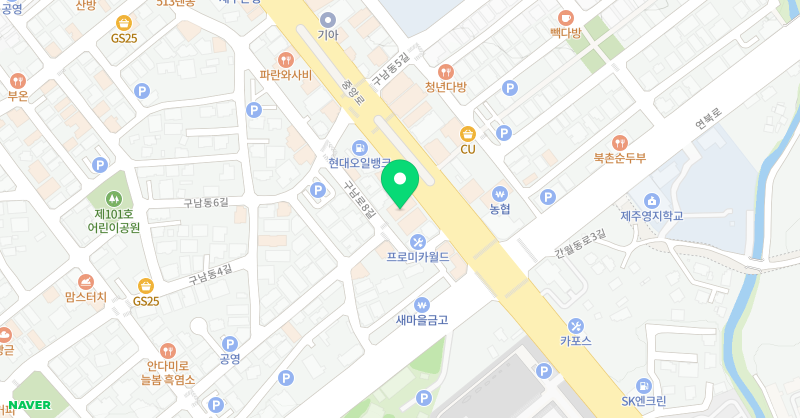 리본 수학학원 위치