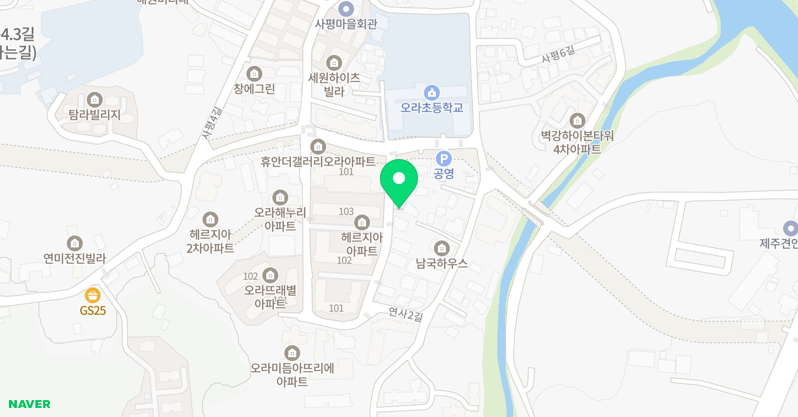 비상 잉글리시아이 오라 수학학원 위치